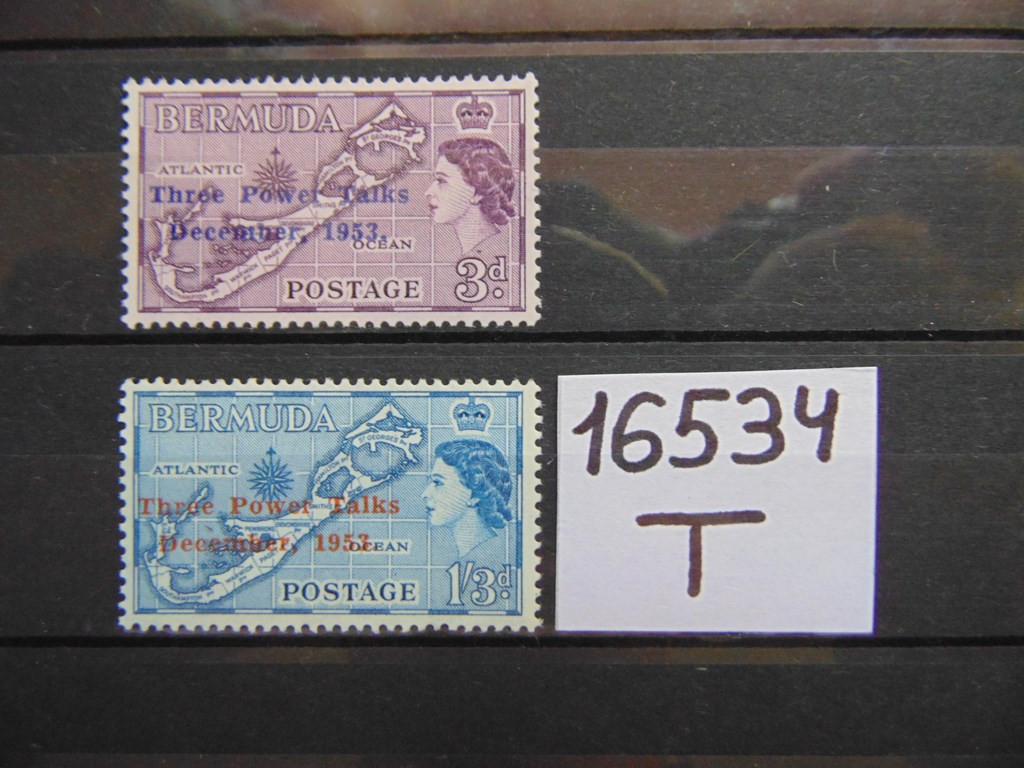 Фото марки Британские Бермуды серия 1953г **