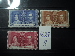 Фото марки Доминика 1937г *
