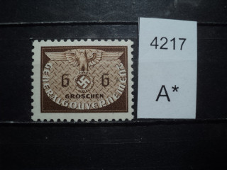 Фото марки Германская оккупация Польши 1940г **