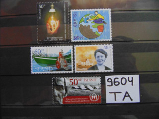 Фото марки Исландия подборка одиночных марок 1999-02 **