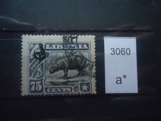 Фото марки Либерия надпечатка