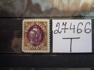 Фото марки Данциг 1921г **