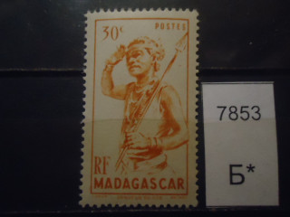 Фото марки Франц. Мадагаскар 1946г **