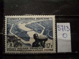 Фото марки Франц. Западная Африка 1956г *
