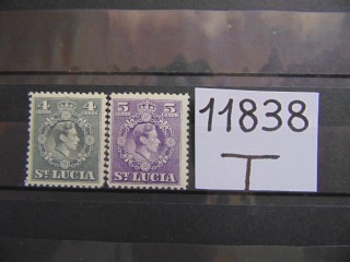 Фото марки Британская Св. Люсия 1949г **