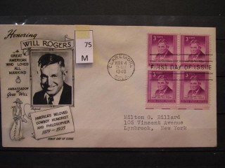 Фото марки США 1948г FDC (первый день гашения)