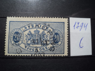 Фото марки Швеция 1874г