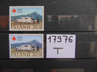 Фото марки Исландия серия 1963г **