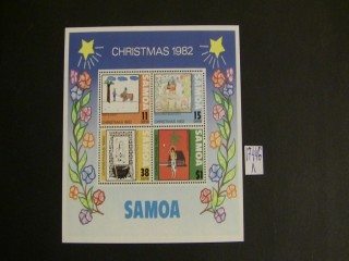Фото марки Самоа 1982г блок **