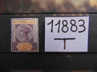 Фото марки Британские Сейшелы 1893г *