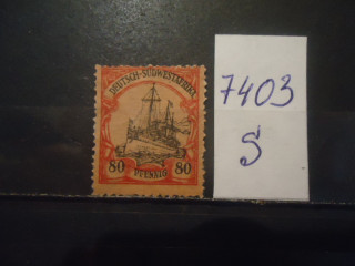 Фото марки Германская Юго-Западная Африка 1900г *