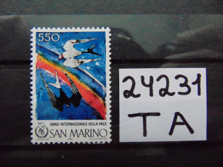 Фото марки Сан Марино марка 1986г **