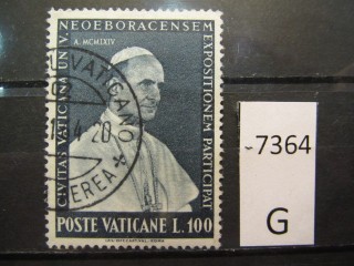 Фото марки Ватикан 1964г