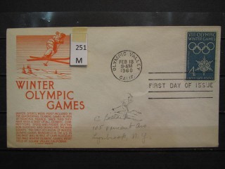 Фото марки США 1960г FDC (первый день гашения)