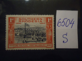 Фото марки Южная Родезия 1940г *