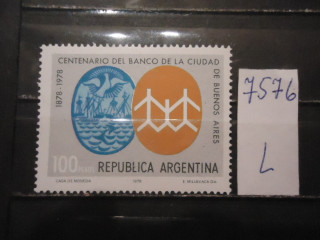 Фото марки Аргентина 1978г **