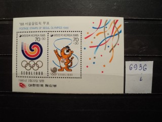 Фото марки Северная Корея блок 1985г **