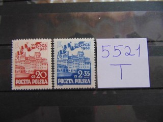 Фото марки Польша серия 1953г **