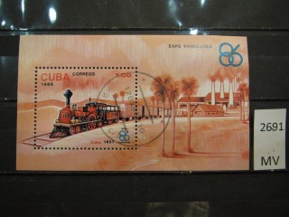 Фото марки Куба 1986г блок