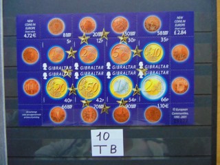 Фото марки Британский Гибралтар малый лист 2002г **