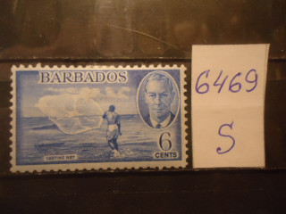 Фото марки Брит. Барбадос 1950г *