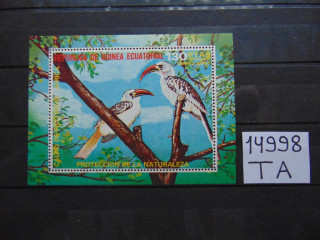 Фото марки Экваториальная Гвинея блок 1975г **