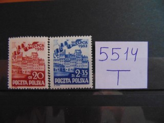 Фото марки Польша серия 1953г **