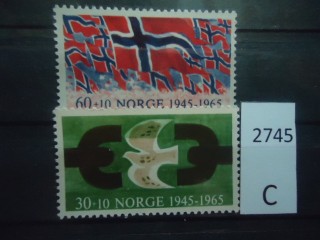 Фото марки Норвегия 1965г серия **