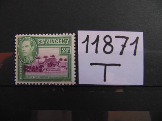 Фото марки Британский Св. Винсент 1949г **
