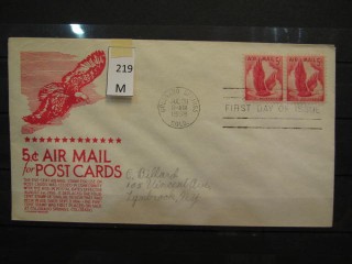 Фото марки США 1958г FDC (первый день гашения)