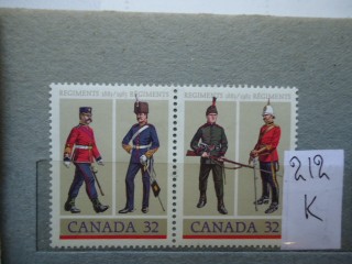 Фото марки Канада 1983г сцепка *