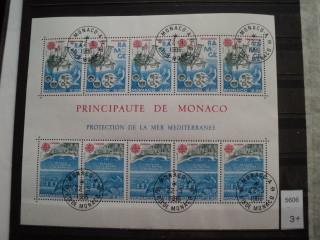 Фото марки Монако малый лист 1986г