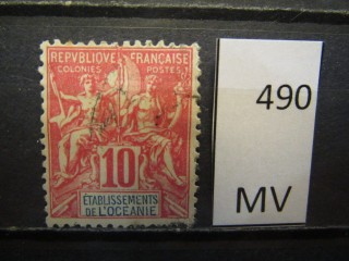 Фото марки Франц. Океания 1900г