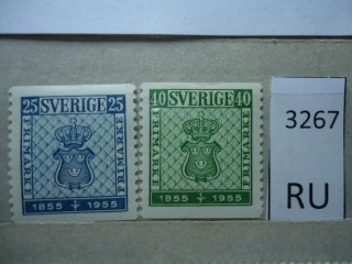Фото марки Швеция 1955г серия *