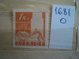Фото марки Швеция 1948г **