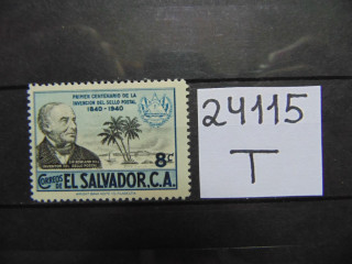 Фото марки Сальвадор 1940г *
