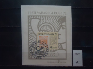 Фото марки Эстония 1993г блок