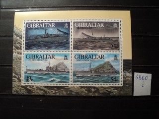 Фото марки Гибралтар блок **