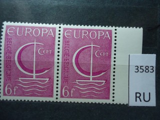 Фото марки Бельгия 1966г пара **