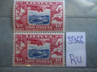 Фото марки Литва 1934г пара **