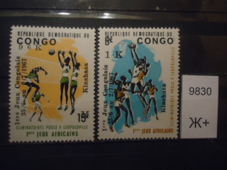 Фото марки Конго 1967г надпечатка **