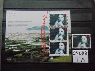 Фото марки Португальские Азорские Острова блок+марка 1996г **