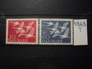 Фото марки Дания серия 1956г **
