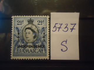 Фото марки Ямайка 1962г надпечатка *