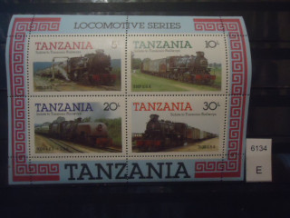 Фото марки Танзания 1986г блок **