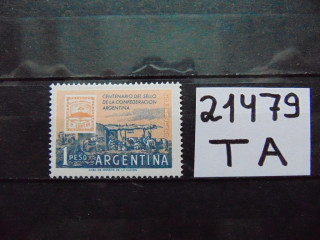 Фото марки Аргентина марка авиапочта 1958г **
