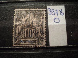 Фото марки Франц. Мартиника 1892г