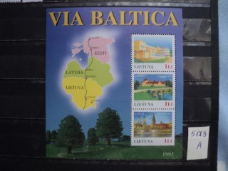 Фото марки Литва блок 1995г **