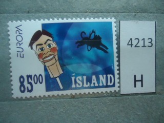Фото марки Исландия 2002г **