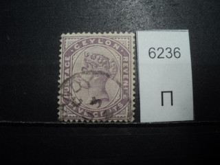 Фото марки Брит. Цейлон 1886г
